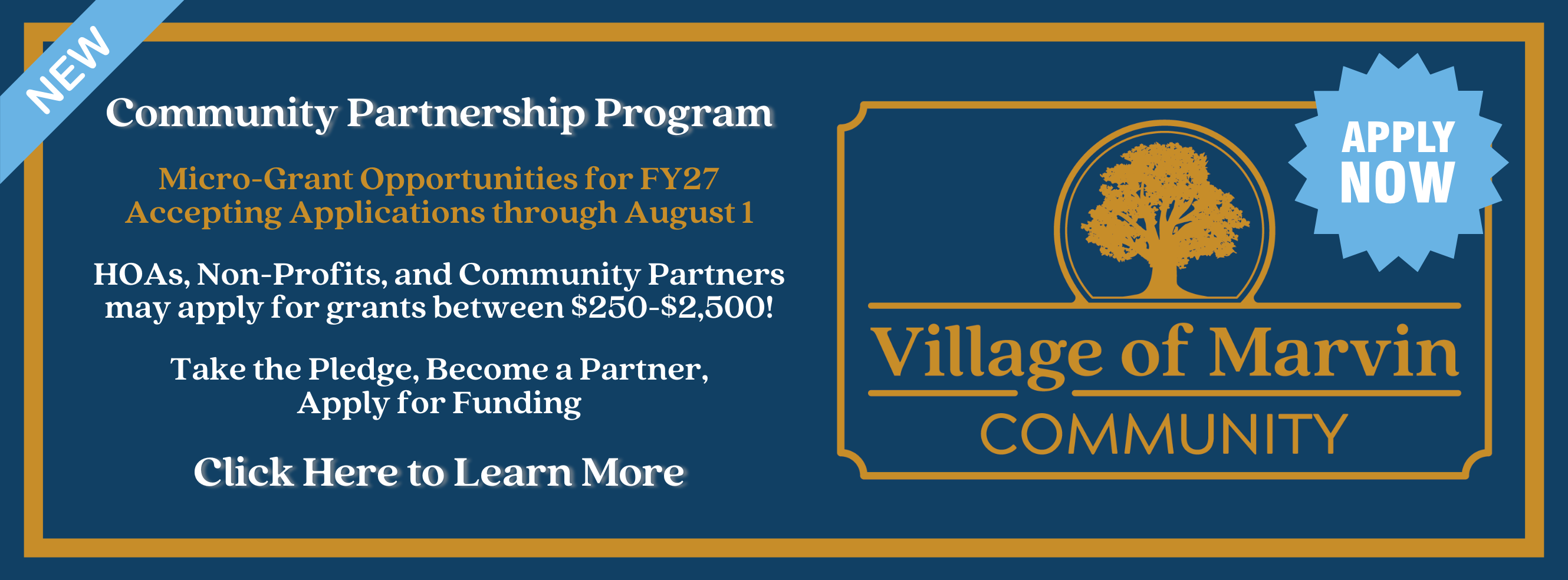 Community Partnership Program - Click to Learn More